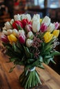 Sweetly Smiling Tulips: A Coherent Bouquet for a Bright and Welc