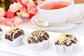 Sweetness: Chocolate Cake Potatoes Royalty Free Stock Photo