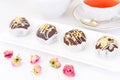 Sweetness: Chocolate Cake Potatoes Royalty Free Stock Photo