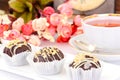 Sweetness: Chocolate Cake Potatoes Royalty Free Stock Photo