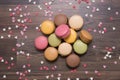 Sweets, background, Macaron Royalty Free Stock Photo