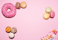 Sweets, background, Macaron donut Royalty Free Stock Photo