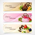 Sweets banners horizontal