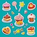 Sweets and cakes Stickers