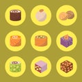 Sweets east delicious dessert food vector confectionery homemade assortment chocolate cake tasty bakery sweetness