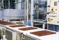 Sweets factory. Sweets production process.