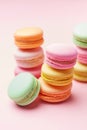 Sweets. Macarons Close Up