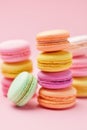 Sweets. Macarons Close Up