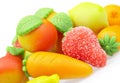 Sweets marzipan. In the form of fruit