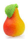 Sweets marzipan. In the form of a pear Royalty Free Stock Photo