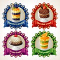 Sweets ribbon banners