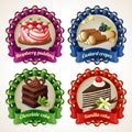 Sweets ribbon banners Royalty Free Stock Photo