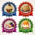 Sweets ribbon banners Royalty Free Stock Photo