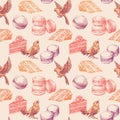 Sweets seamless pattern