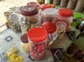 Sweets selling in the street of India