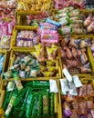 Sweets and snacks in local shops , Thailand , southeast asia