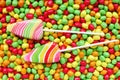 Sweets and sugar candies colorful Royalty Free Stock Photo