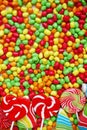 Sweets and sugar candies colorful Royalty Free Stock Photo