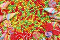 Sweets and sugar candies colorful Royalty Free Stock Photo