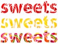 Sweets Word Abstract