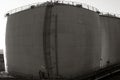 Swelling oil tank Royalty Free Stock Photo