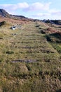 Swelltor granite quarry Dartmoor England. Granite used for the old London Bridge