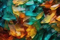 swept-up glass shards creating an abstract pattern Royalty Free Stock Photo