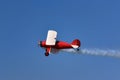 The Hatz Classic CB-1 - an American homebuilt biplane  at the  Swidnik Air Festival. Royalty Free Stock Photo