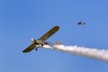 Piper L-4H Cub at  the Swidnik Air Festival. Royalty Free Stock Photo