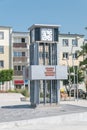 Clock on 30-anisvery of Swidnik city at square of the Constitution of 3 May 1791