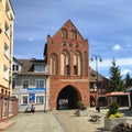 Old gate in Swidwin town Poland Royalty Free Stock Photo