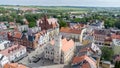 View Town hall of Swiebodzin from drone