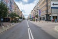 Swietojanska street in Gdynia at summer.