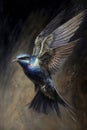 Swift bird painting
