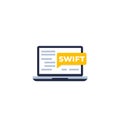 Swift programming, vector icon