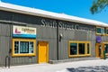 Swift Street Courtyard shopping and dining mall exterior view. - Santa Cruz, California, USA - June, 2022