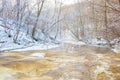 Swift winter river Royalty Free Stock Photo