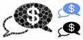 Swift Wire Transfer Mosaic Icon of Spheric Items Royalty Free Stock Photo
