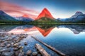 Swiftcurrent Lake at Dawn Royalty Free Stock Photo