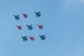 Swifts (Strizhi) and Russian Knights, bottom view