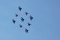 Swifts (Strizhi) and Russian Knights, bottom view