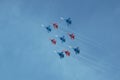 Swifts (Strizhi) and Russian Knights, bottom view