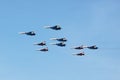 Swifts (Strizhi) and Russian Knights, side view