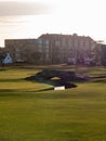 Swilcan Bridge at the old course at St Andrews Links in Scotland. Royalty Free Stock Photo