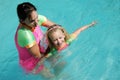 Swim lesson Royalty Free Stock Photo