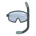 Swim mask icon cartoon vector. Swimming dive