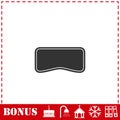 Swim mask icon flat Royalty Free Stock Photo