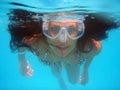 Swim pool diving swimming girl looking hair face summer water rest lady trip Aqua