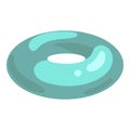 Swim ring icon, cartoon style