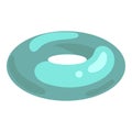 Swim ring icon, cartoon style Royalty Free Stock Photo
